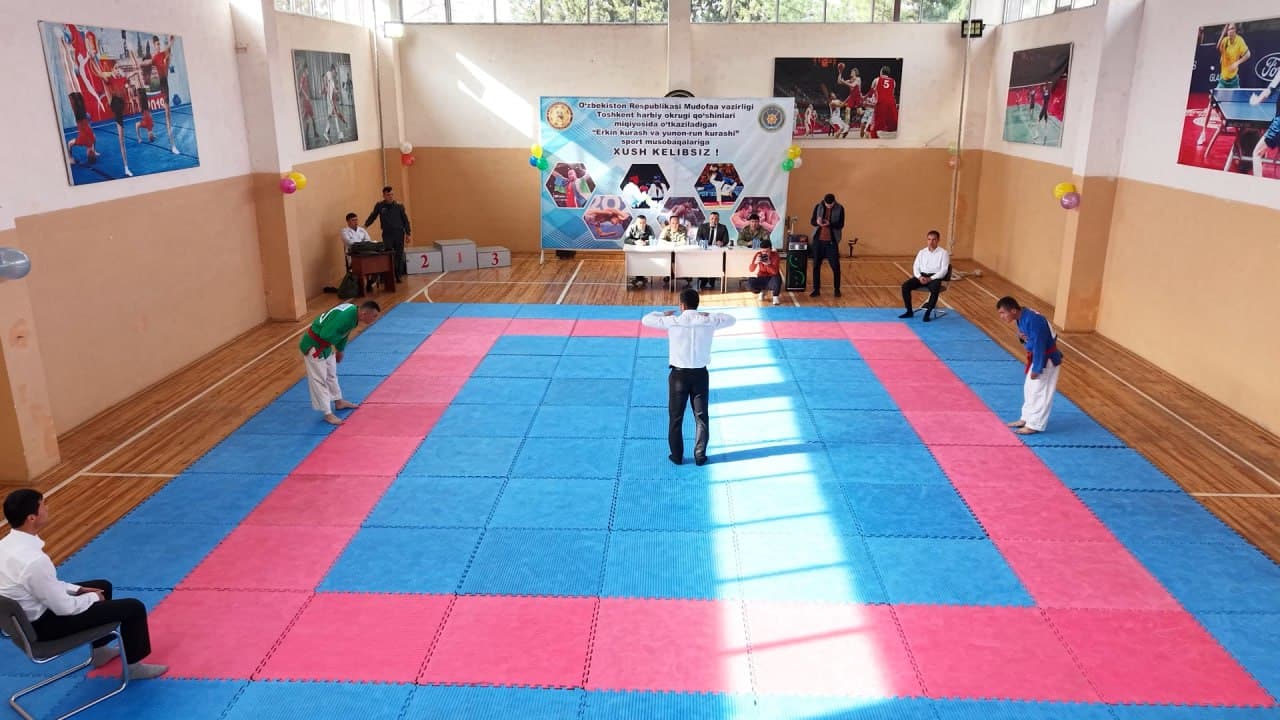 Angrenda “Komandir kubogi” uchun kurash musobaqasi o‘tkazildi