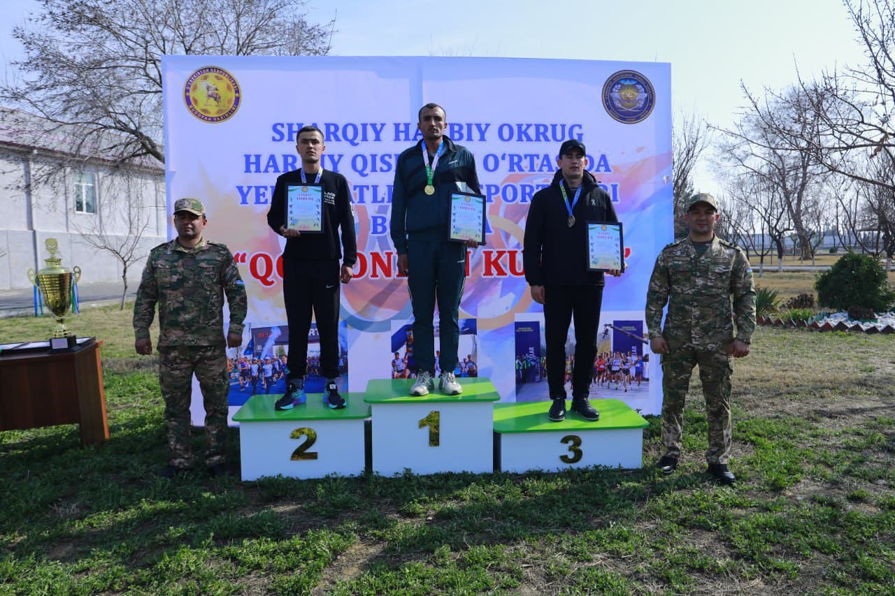 Sharqiy harbiy okrugda “Qo‘mondon kubogi” uchun marafon o‘tkazildi