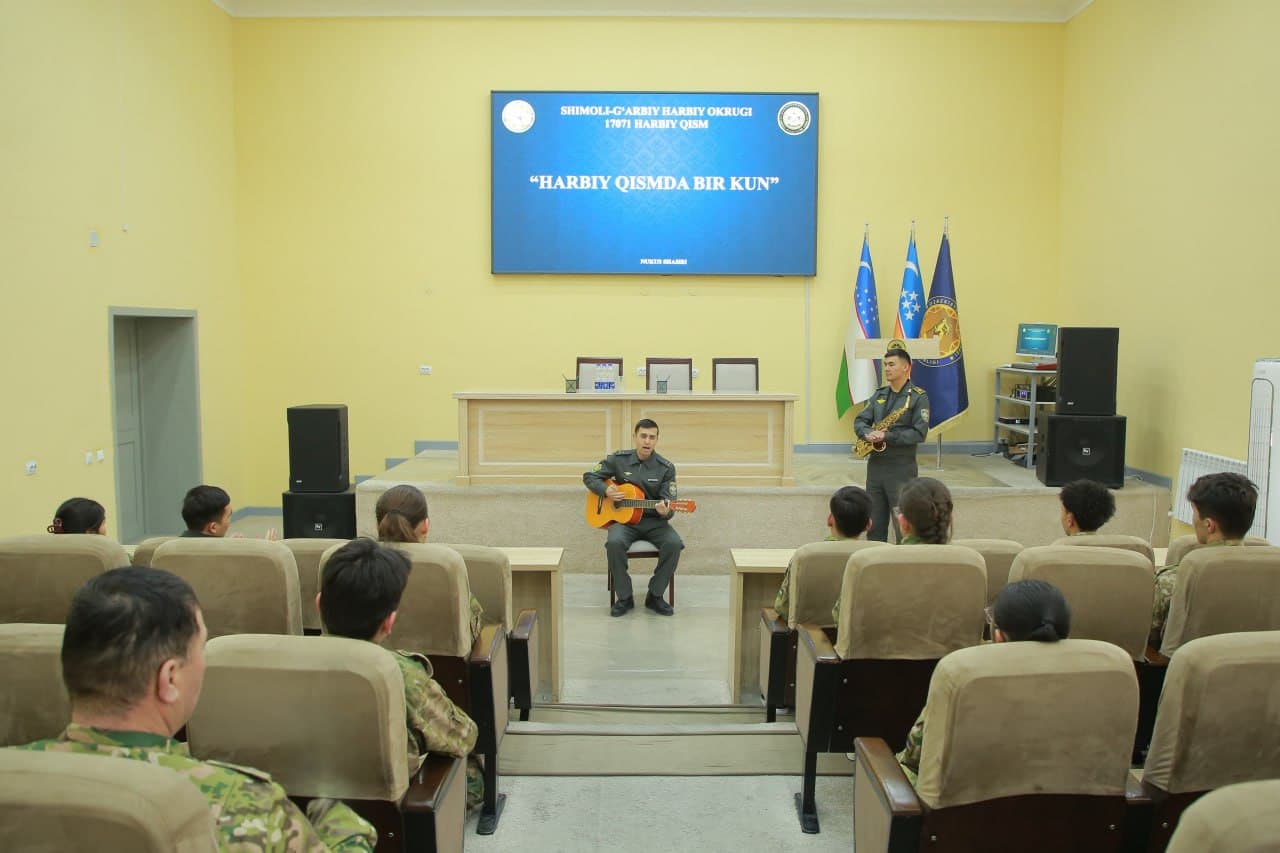 Nukusda “Harbiy qismda bir kun” loyihasi tashkil etildi