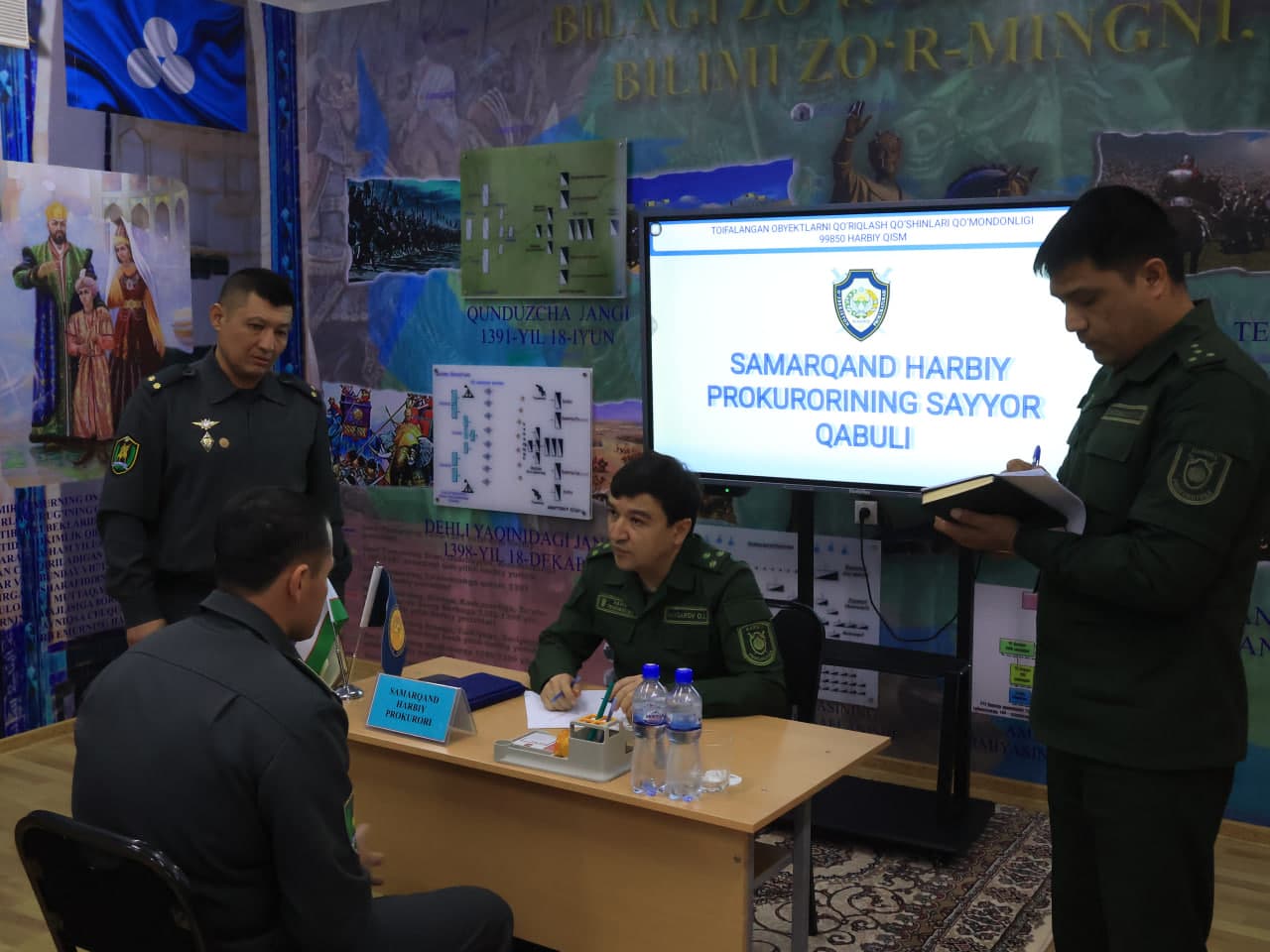 Samarqandda harbiy xizmatchilar uchun sayyor qabul tashkil etildi