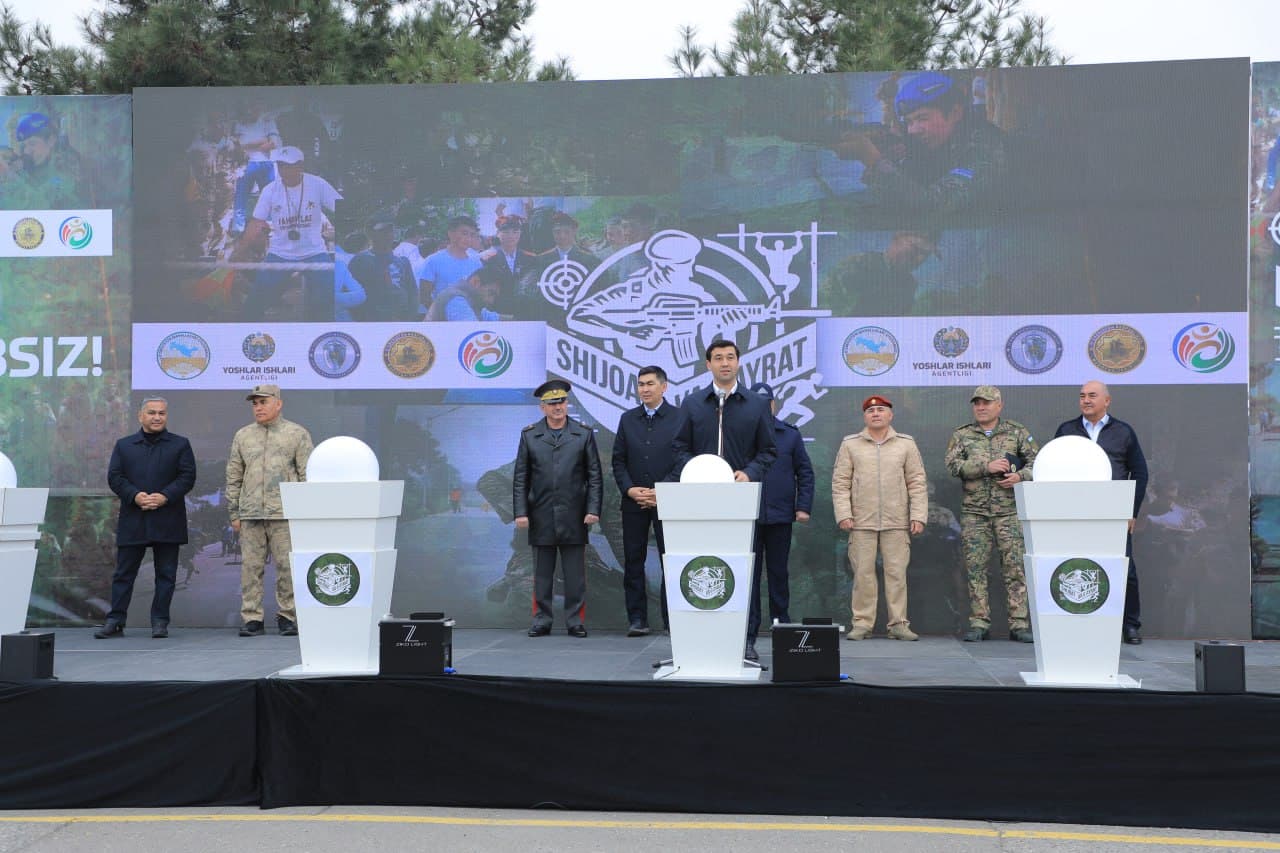 “Shijoat va gʻayrat” harbiy-sport musobaqasiga start berildi