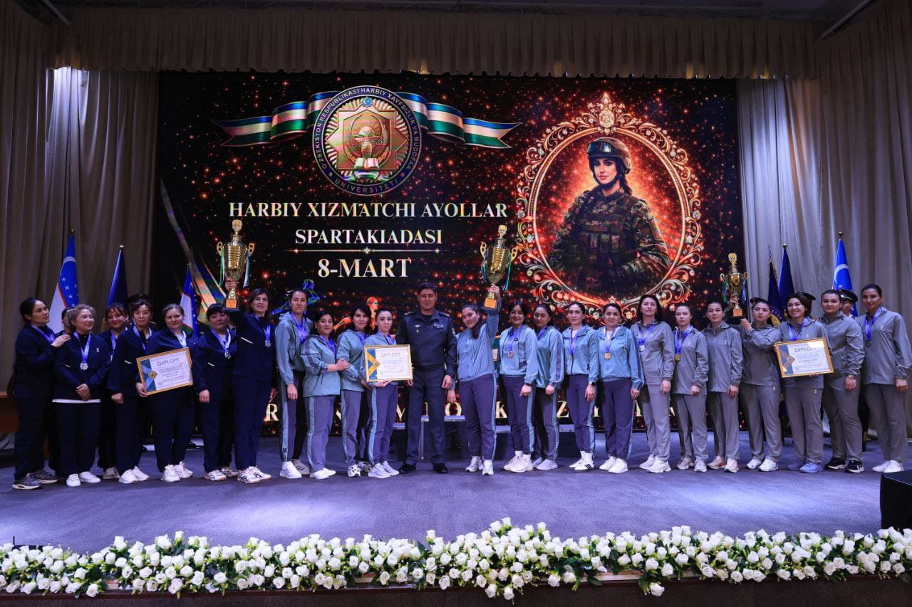 Harbiy xizmatchi ayollar o‘rtasida spartakiada musobaqalari yakunlandi