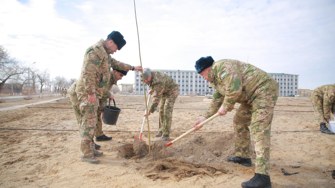 “Yashil makon” loyihasi doirasida ko‘chat ekish ishlari amalga oshirildi