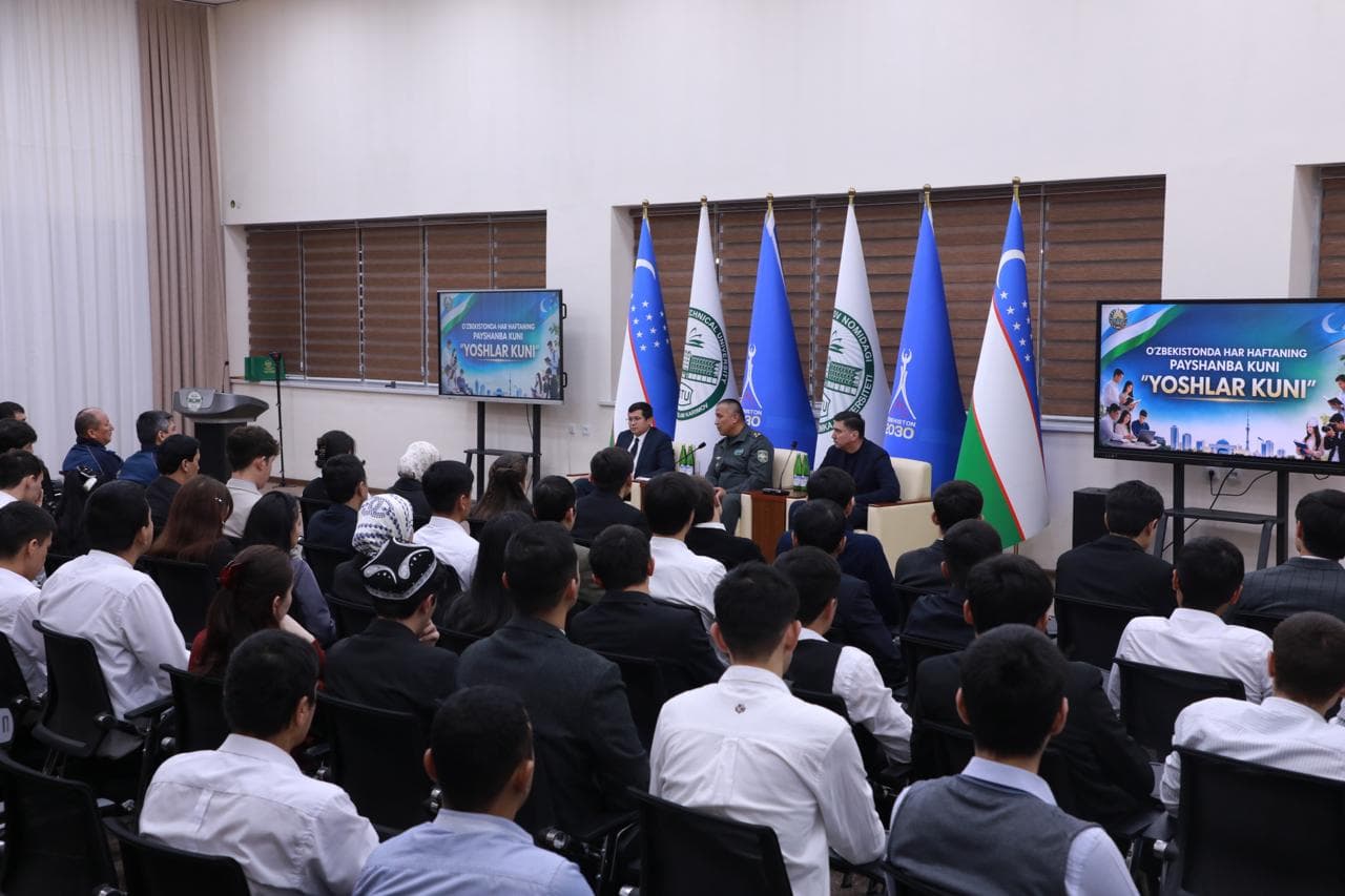 Toshkent davlat texnika va agrar universitetlarida talaba-yoshlar bilan uchrashuv o‘tkazildi