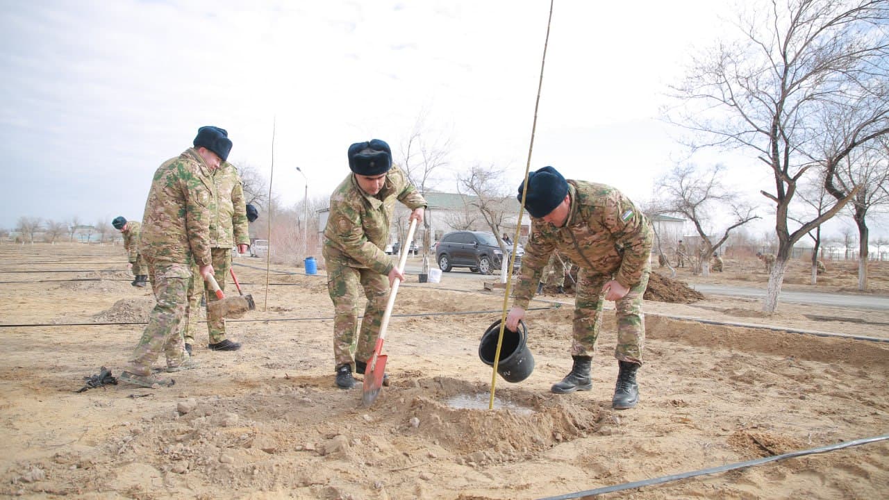 “Yashil makon” loyihasi doirasida ko‘chat ekish ishlari amalga oshirildi