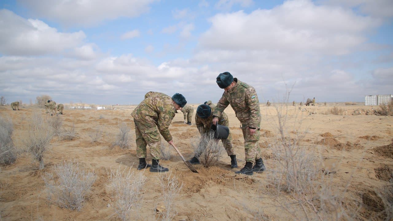 “Yashil makon” loyihasi doirasida ko‘chat ekish ishlari amalga oshirildi