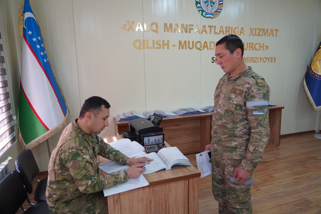 Harbiy qismda “Harbiy qism yettiligi” tizimi faoliyati o‘rganildi