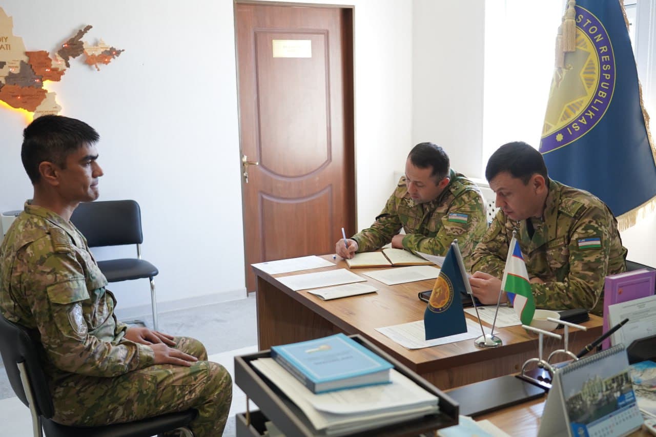 Harbiy qismda “Harbiy qism yettiligi” tizimi faoliyati o‘rganildi