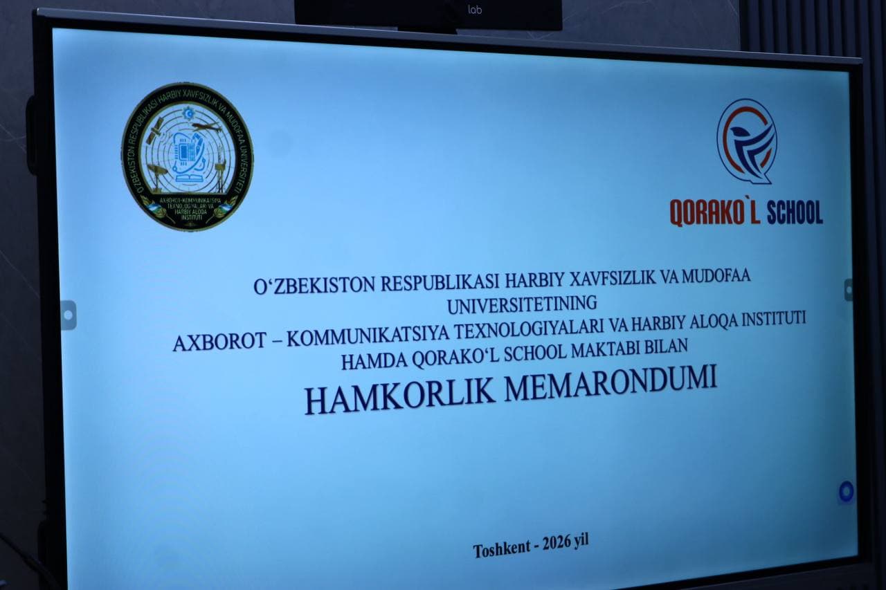 Yoshlarni harbiy-vatanparvarlik ruhida tarbiyalash yo‘lida yangi hamkorlik