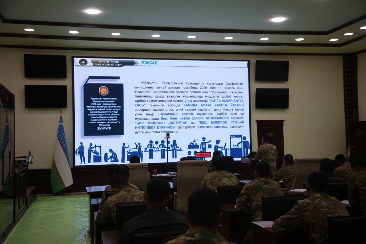 Okrug boshqaruv apparatida yoshlar masalasida hisobot yig‘ilishi bo‘lib o‘tdi