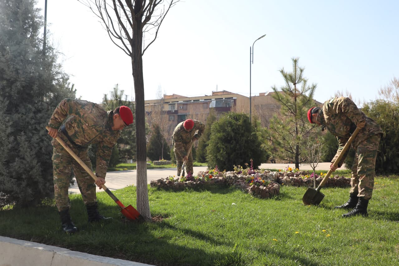 Ko‘chat ekib, hududni bezash — birdamlik ramzi