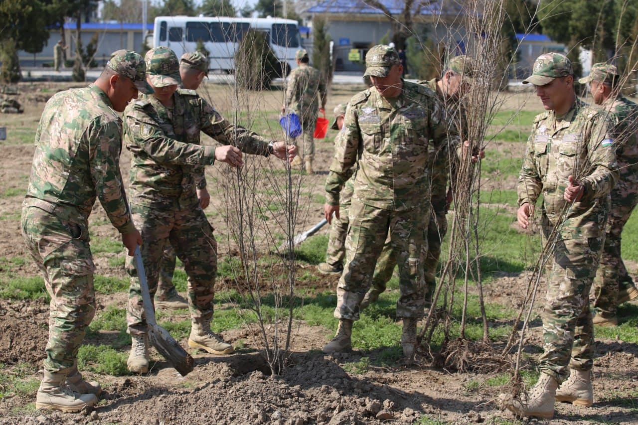 Qashqadaryoda ham harbiylar ommaviy hasharlarda faol qatnashdi