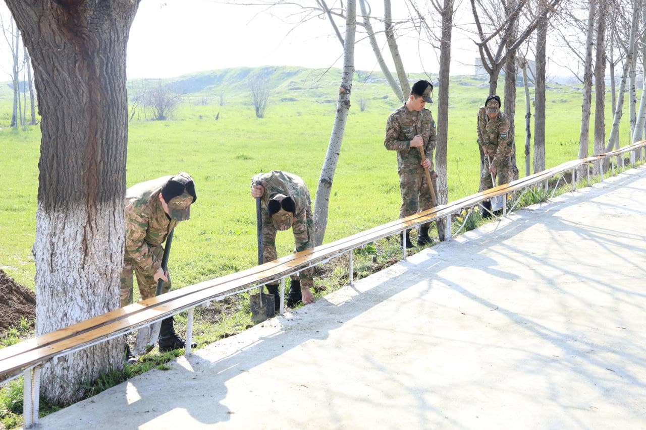 Umumxalq xayriya hashari doirasida obodonlashtirish ishlari keng ko‘lamda davom etmoqda