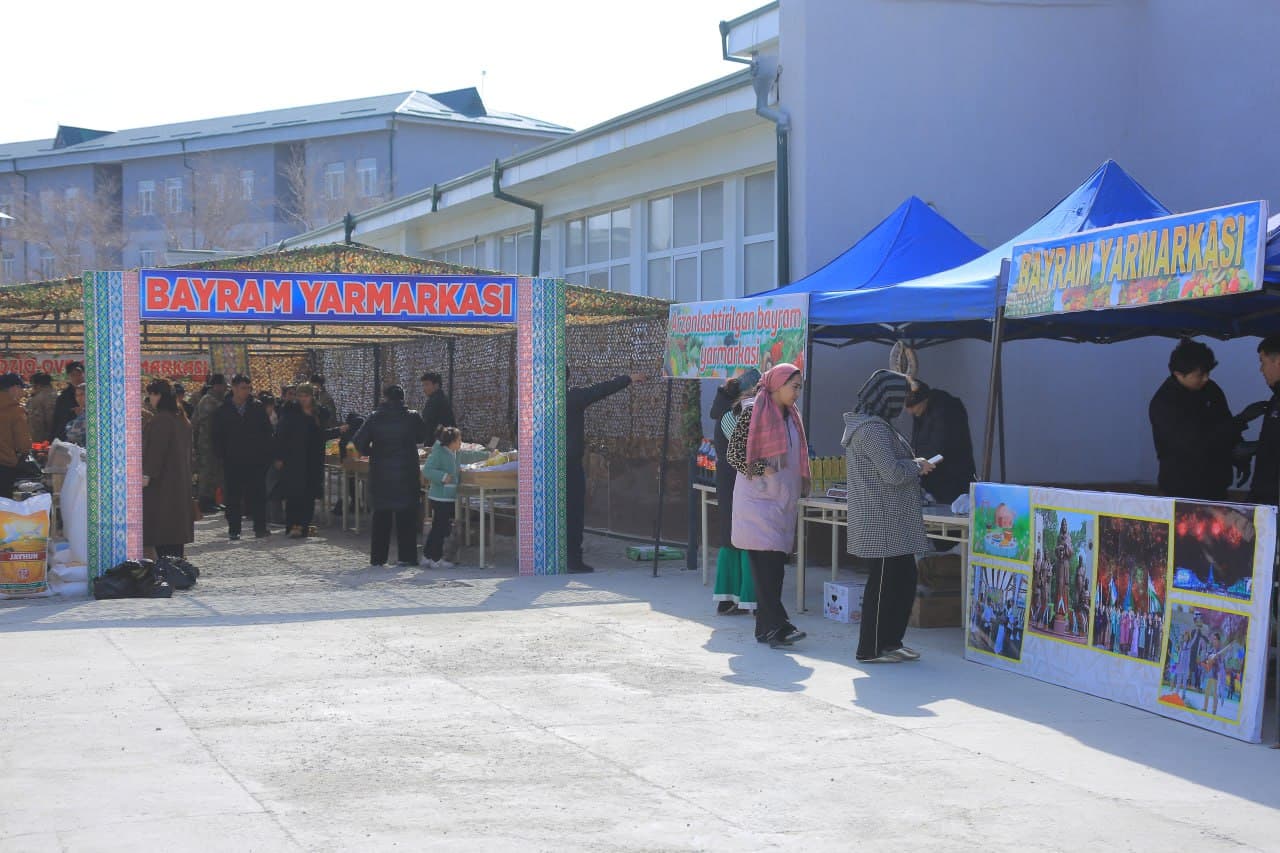 Harbiy xizmatchilar uchun oziq-ovqat yarmarkasi tashkil etildi