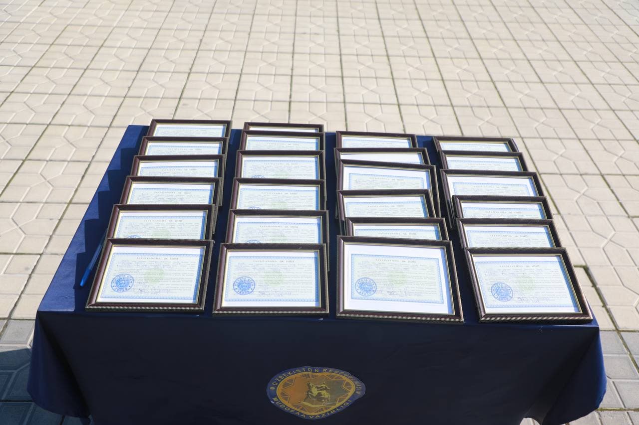 Harbiy xizmatni munosib o‘tagan yoshlar e’tirof etildi