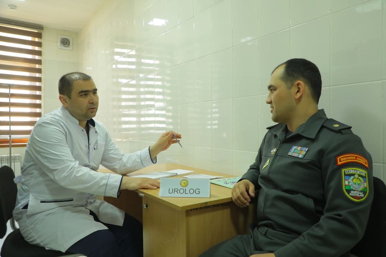 Harbiy xizmatchilar va ularning oila a’zolari uchun tibbiy ko‘rik tashkil qilindi