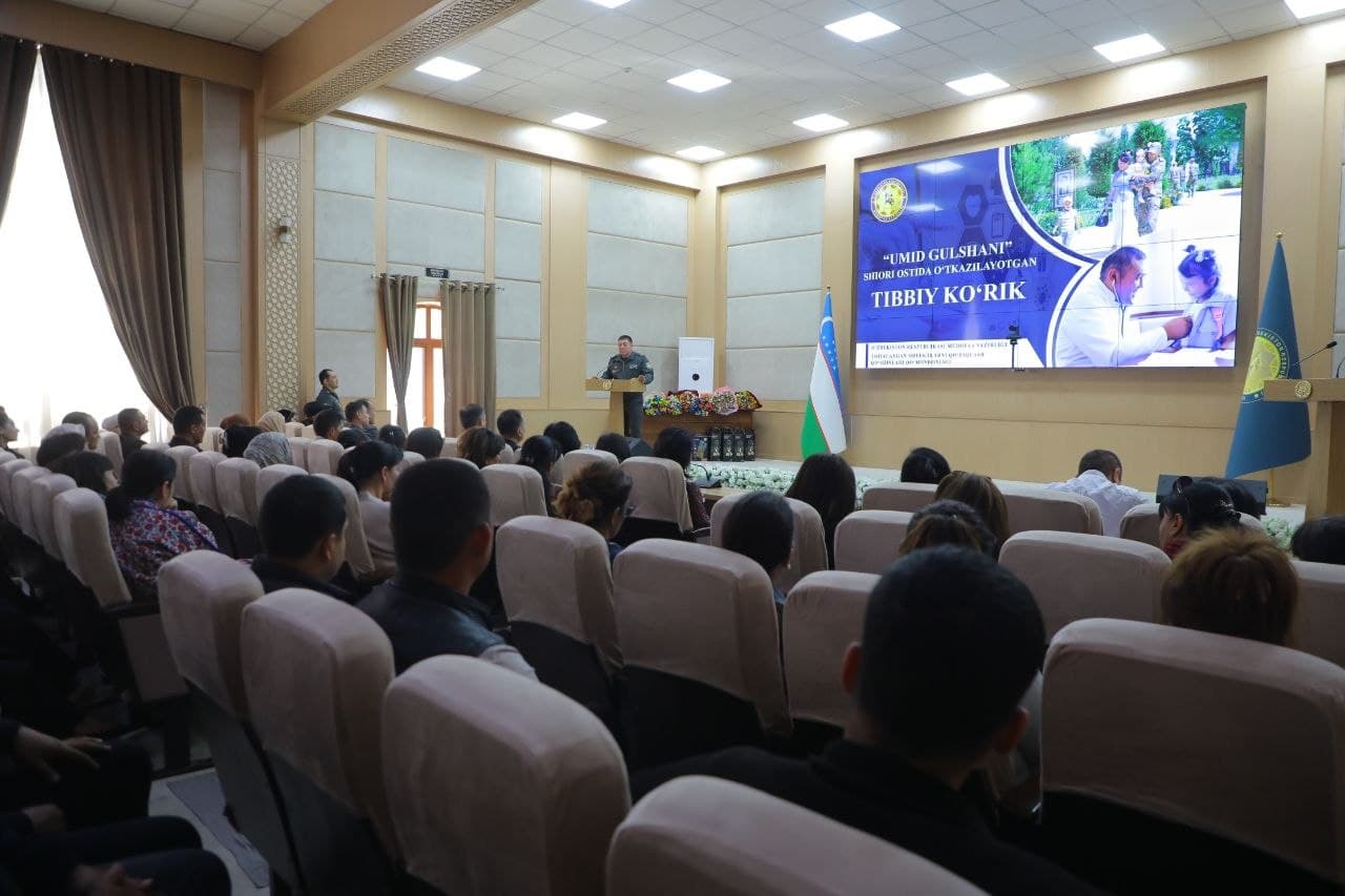 Harbiy xizmatchilar va ularning oila a’zolari uchun tibbiy ko‘rik tashkil qilindi