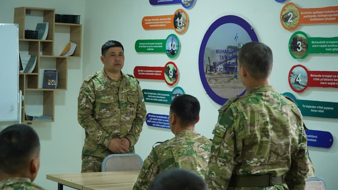 Harbiy xizmatning ilk saboqlari berildi