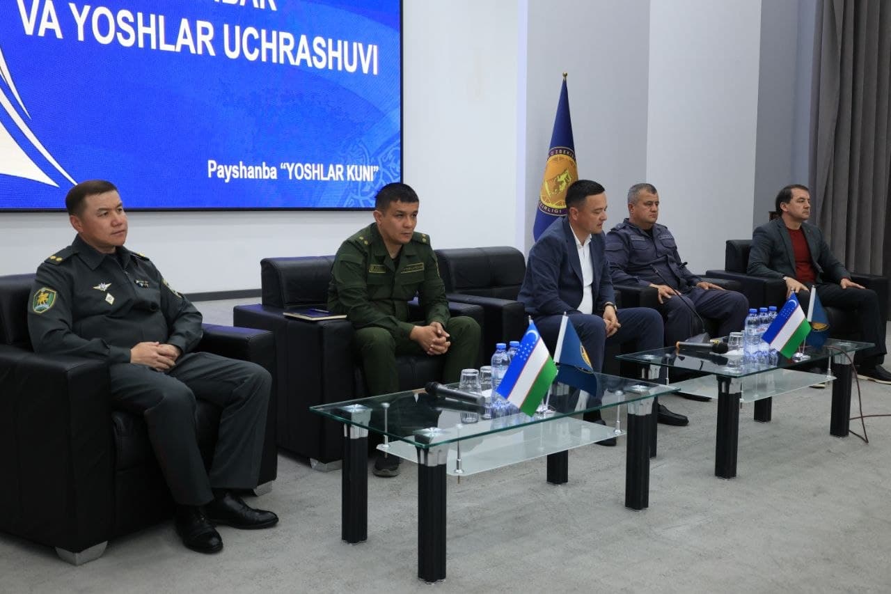 Zangiota tumanidagi harbiy qismda “Rahbar va yoshlar” uchrashuvi tashkil etildi