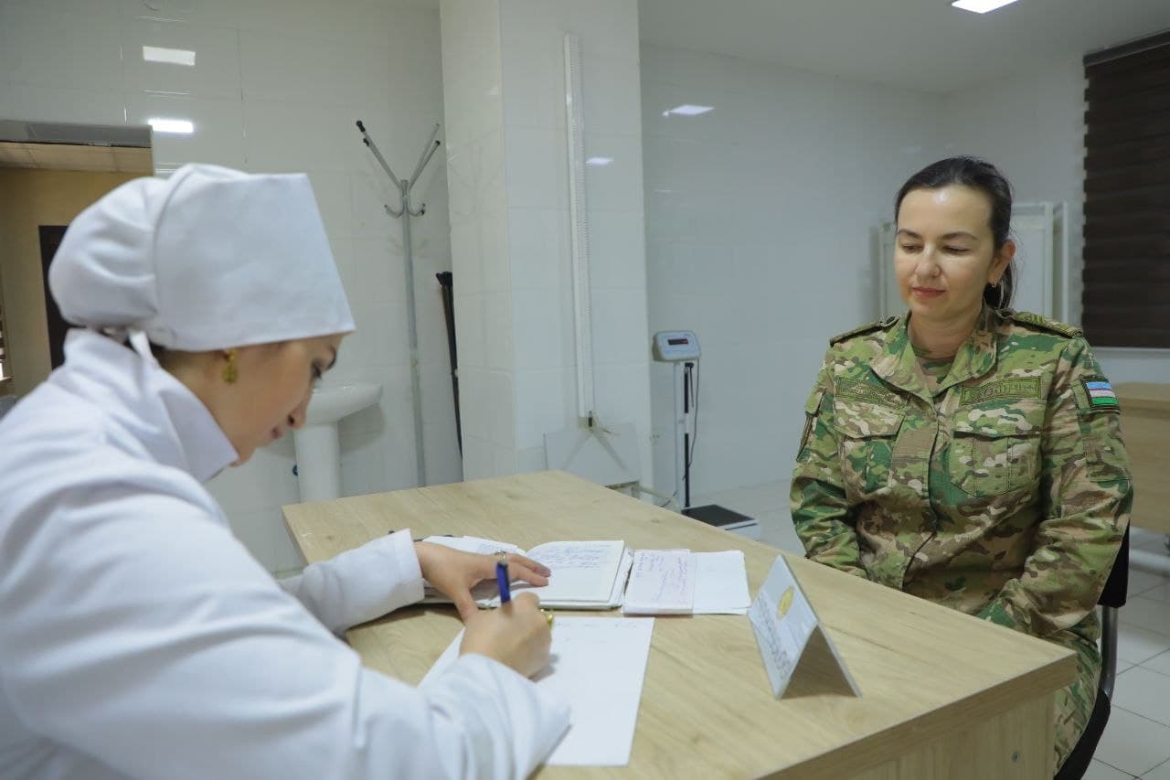 Harbiy xizmatchilar va ularning oila a’zolari uchun tibbiy ko‘rik tashkil qilindi