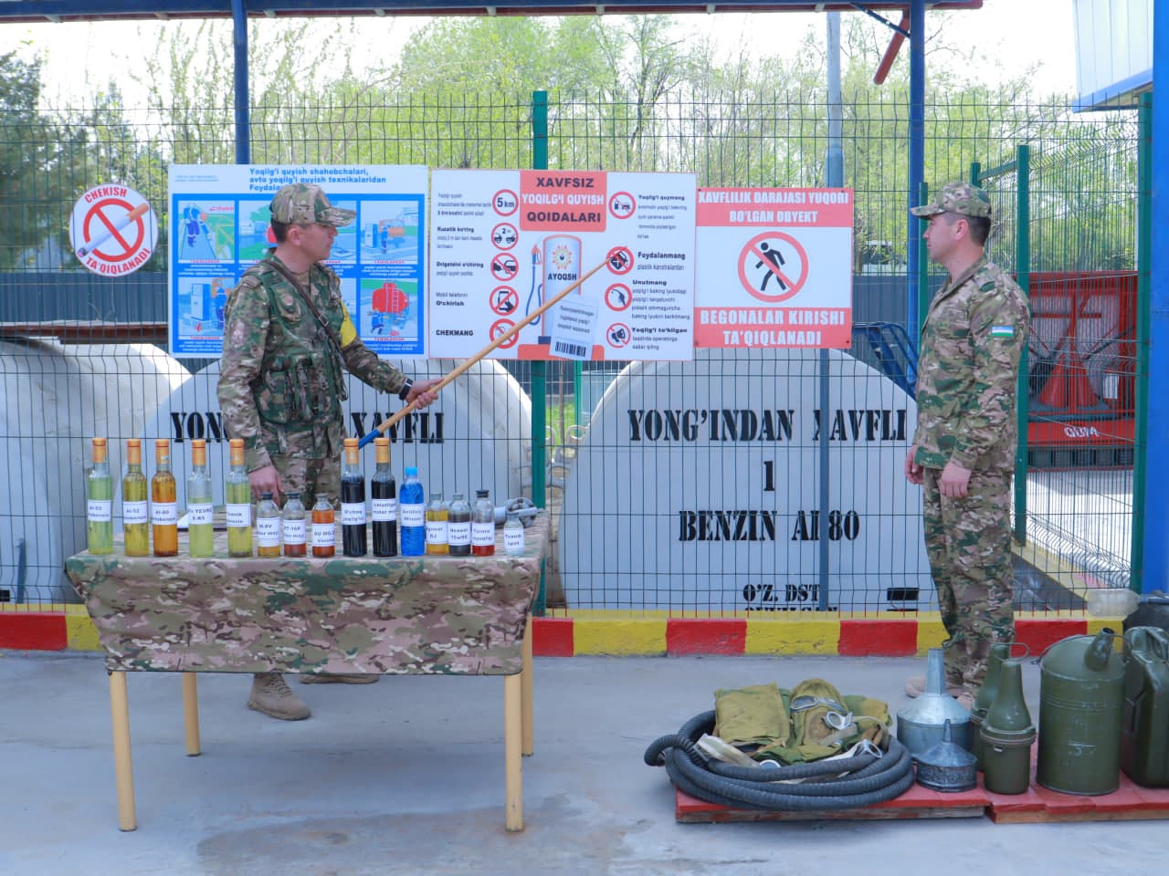 Janubda harbiy texnikalaga mavsumiy xizmat ko‘rsatish bo‘yicha mashg‘ulot tashkil etildi