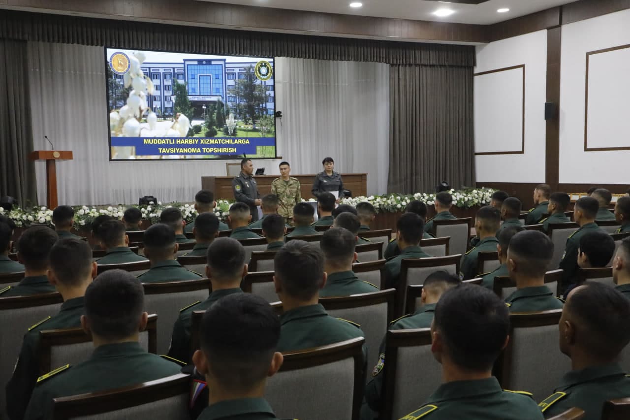 Harbiy xizmatchilarga imtiyozli tavsiyanomalar topshirildi