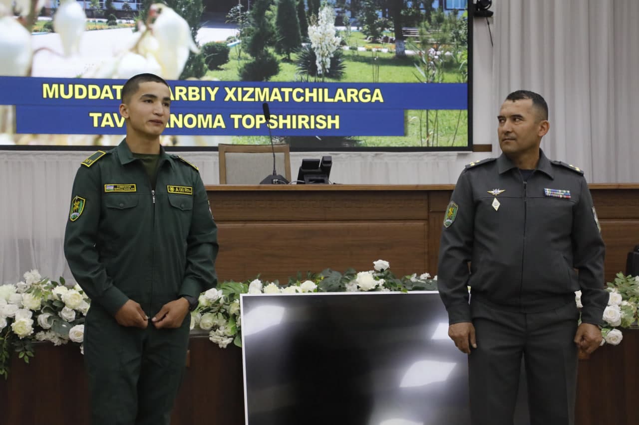 Harbiy xizmatchilarga imtiyozli tavsiyanomalar topshirildi