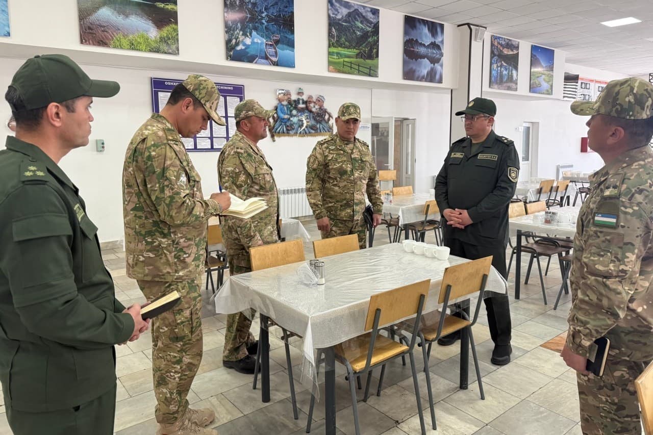 Navoiy viloyatida joylashgan harbiy qismlaridan birida oʻrganishlar olib borildi