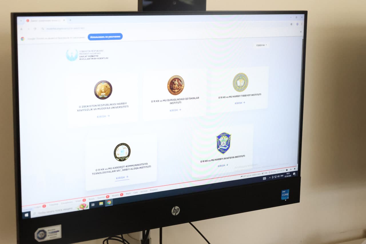 Harbiy ta’limga qiziqqan yoshlar uchun test sinovlari o‘tkazildi