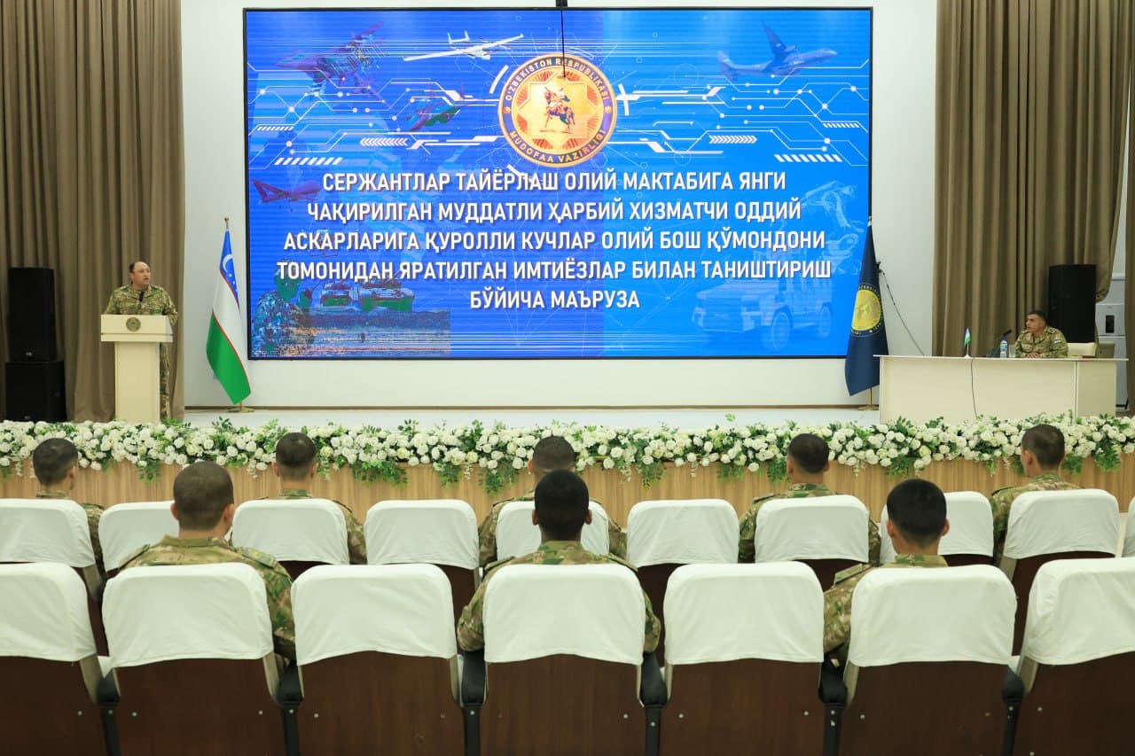 Serjantlar tayyorlash oliy maktabida zamonaviy ta’lim va kasbga yo‘naltirish tizimi izchil rivojlanmoqda