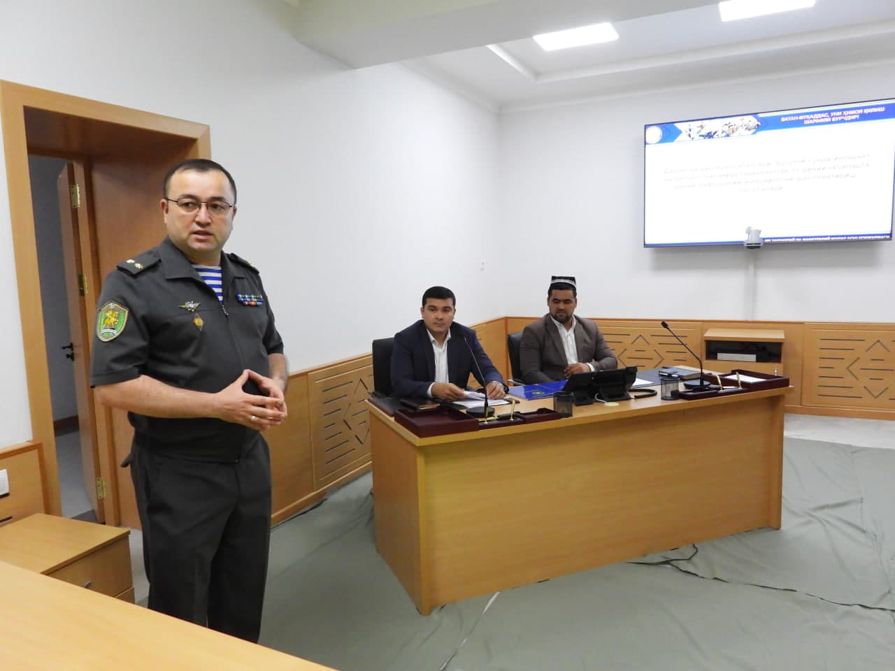 Harbiy xizmatchilar bilan ma’naviy-ma’rifiy mashg‘ulotlar tashkil etildi