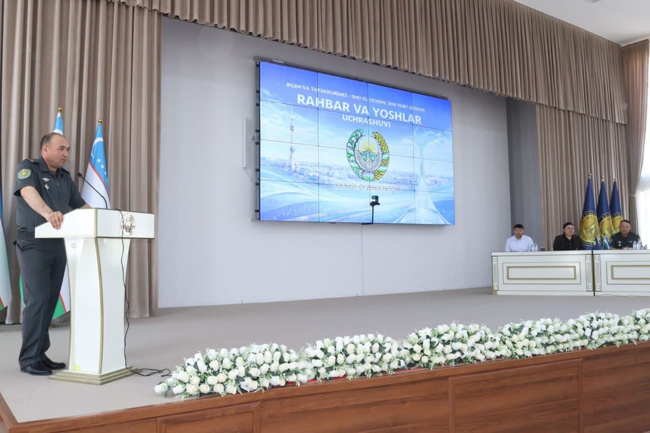 Harbiy qismdagi uchrashuv yoshlar uchun ilhom va ibrat manbaiga aylandi