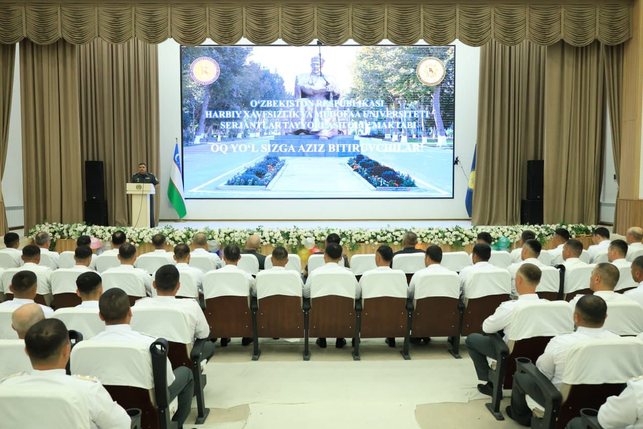 Serjantlar tayyorlash oliy maktabida navbatdagi bitiruv tantanasi o‘tkazildi