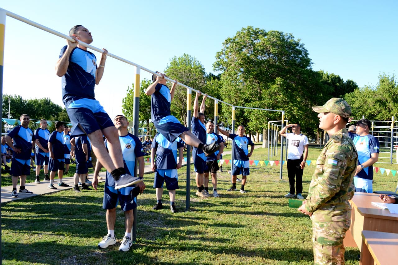 Quruqlikdagi qo‘shinlar institutida sport ishlari ko‘rigi o‘tkazildi