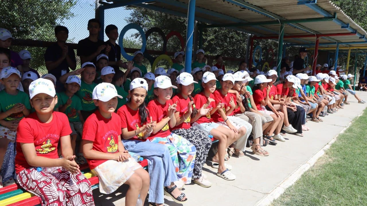 A Military-patriotic festival Held at a children's summer camp