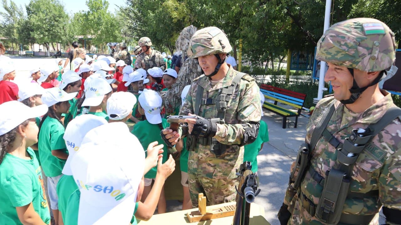 A Military-patriotic festival Held at a children's summer camp
