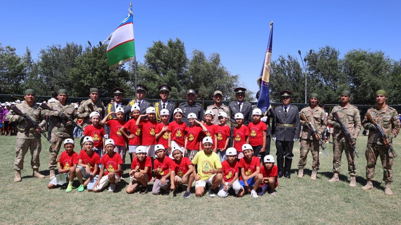 A Military-patriotic festival Held at a children's summer camp