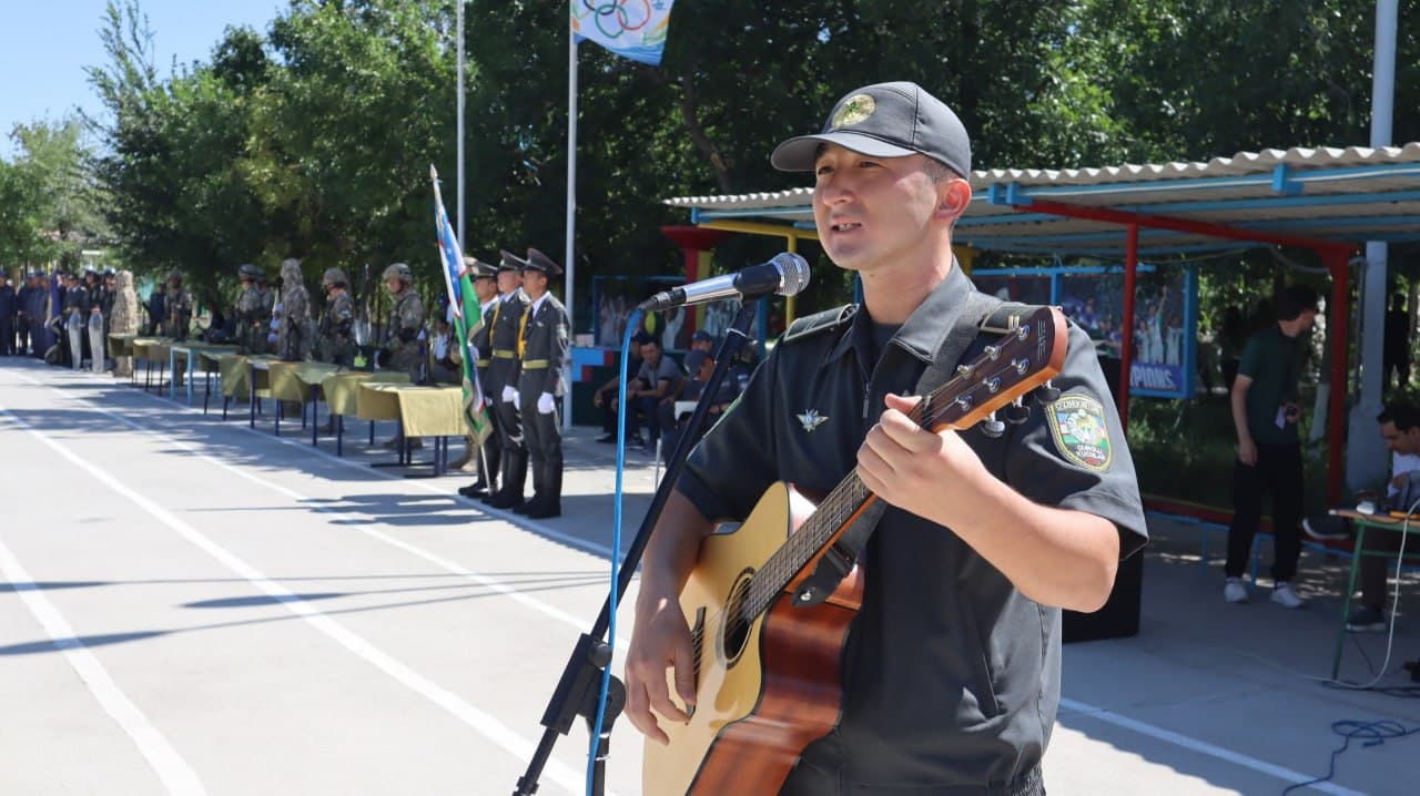 A Military-patriotic festival Held at a children's summer camp