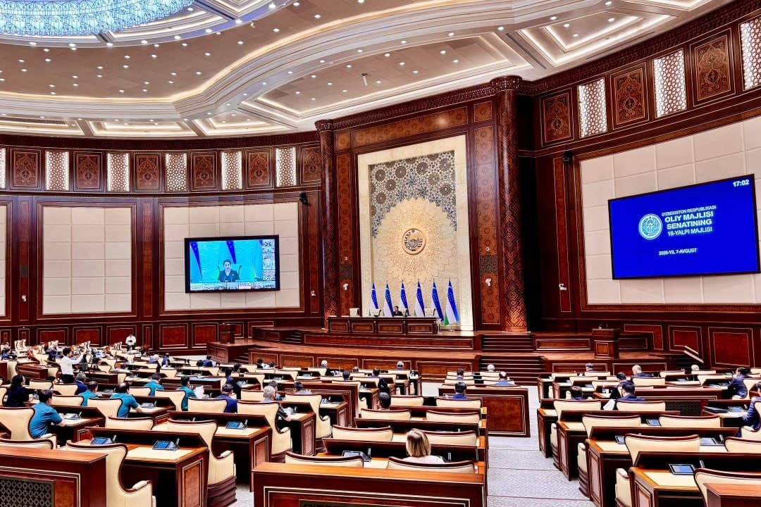O‘zbekiston Respublikasi Oliy Majlisi Senatining o‘n sakkizinchi yalpi majlisi bo‘lib o‘tdi.