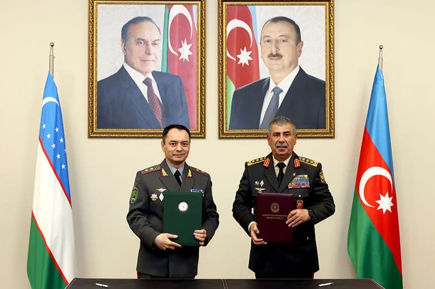 O‘zbekiston va Ozarbayjon o‘rtasidagi harbiy hamkorlikni istiqbollari belgilab olindi