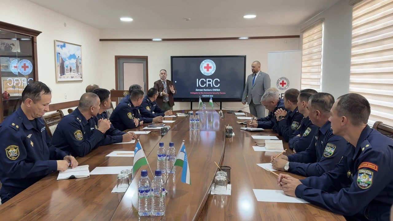 Harbiy aviatsiya institutida xalqaro gumanitar huquq bo‘yicha axborot-ta’lim sessiyasi o‘tkazildi
