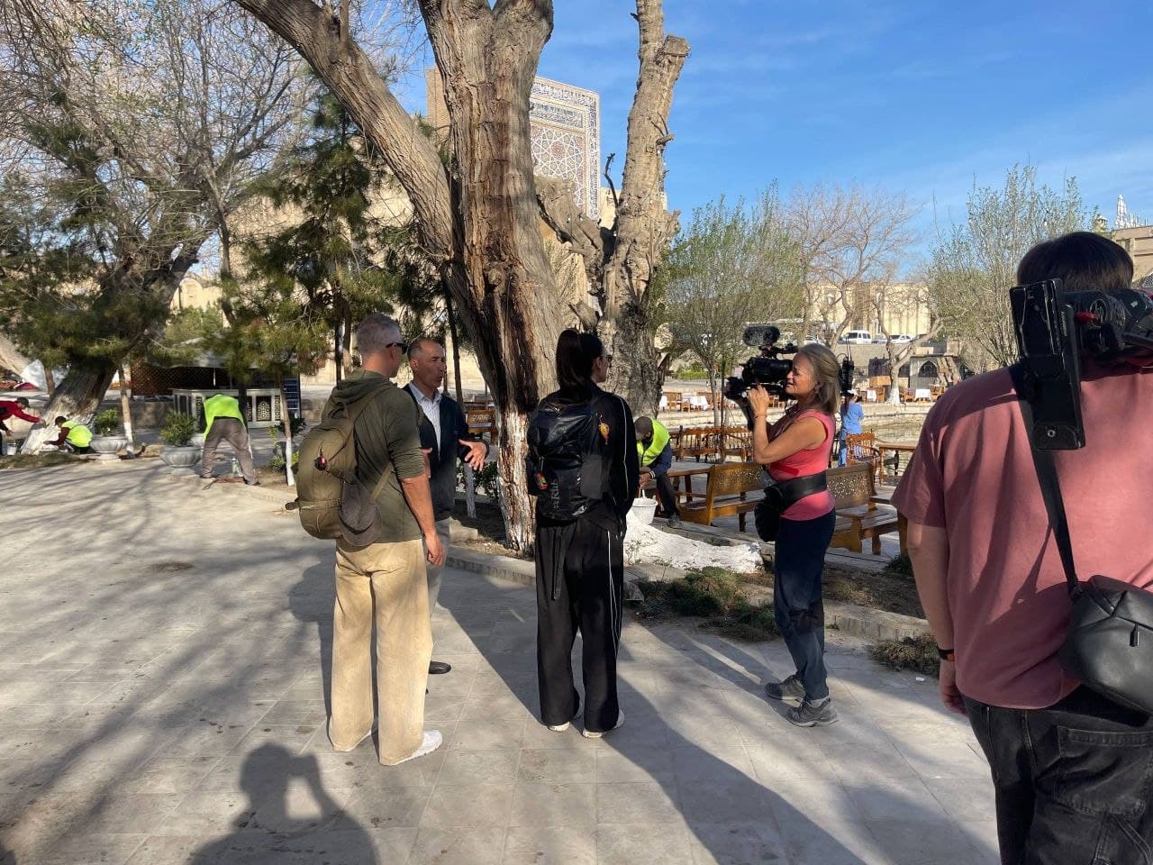 The Creative Team of the Netherlands’ “IDTV” Channel in Bukhara