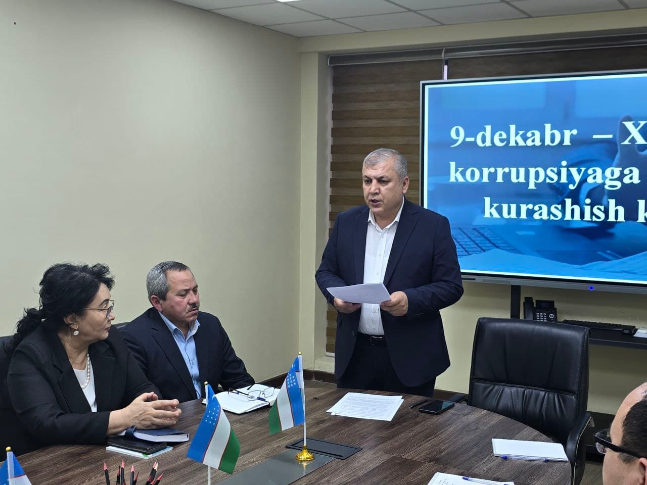 Korrupsiyaga qarshi kurashish – jamiyat taraqqiyotining asosi