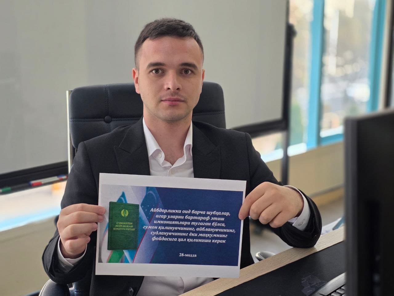 “Mening Konstitutsiyam 33 yoshda”