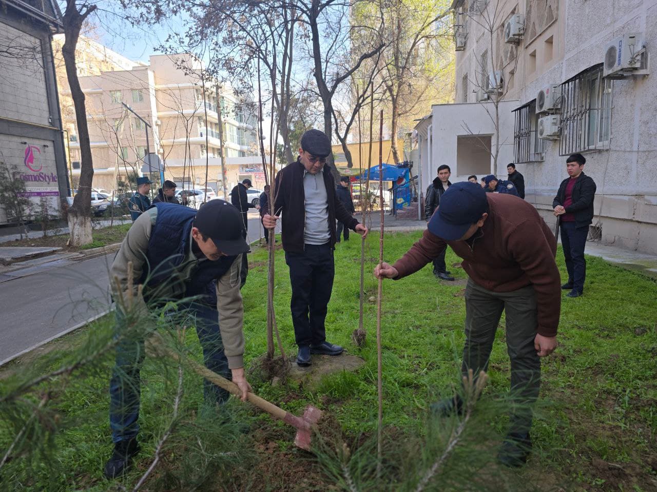 Bahorgi koʻchat ekish tadbiri boʻlib oʻtdi