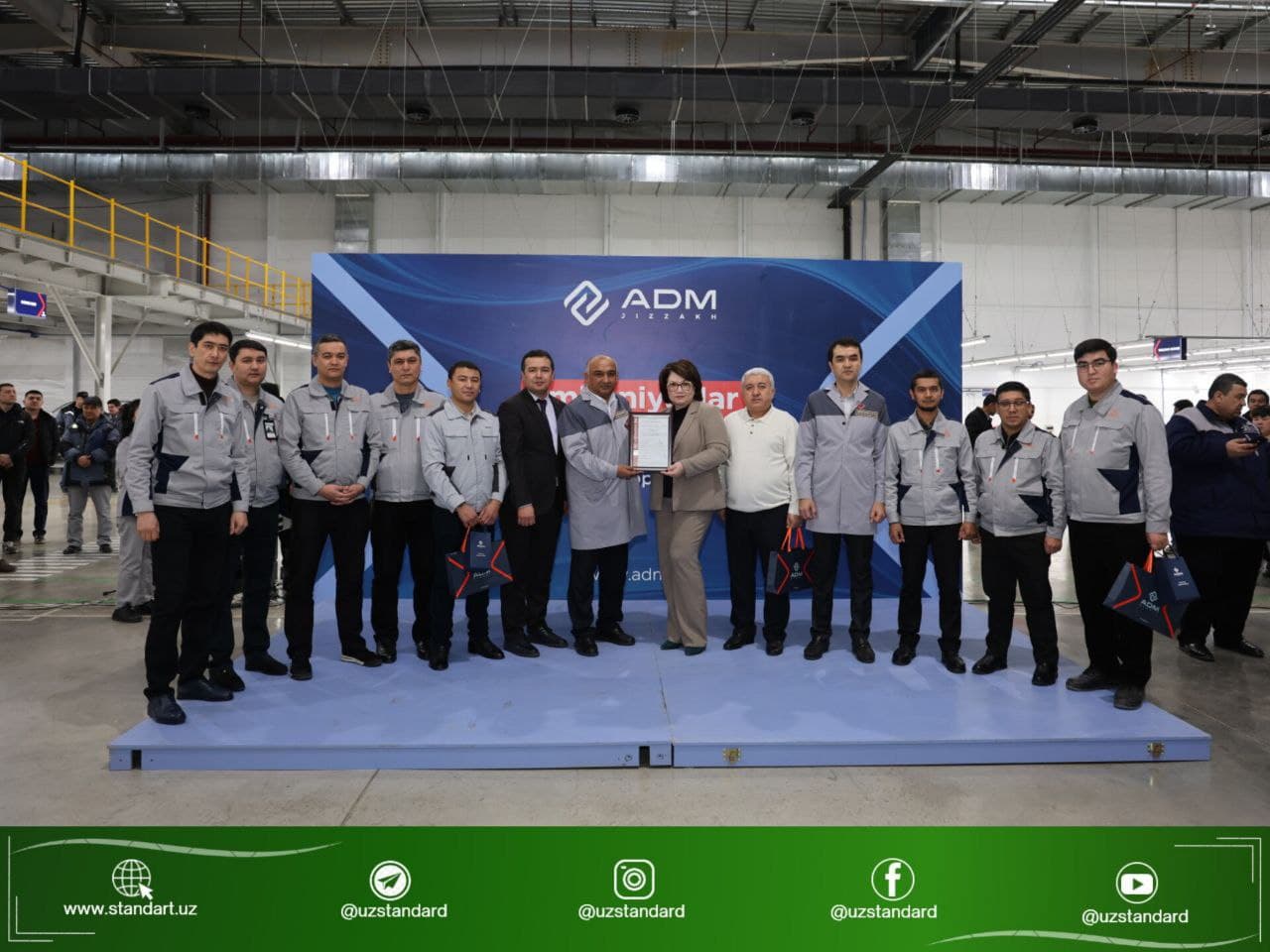 "ADM JIZZAKH" avtomobil zavodida media-tur tashkil qilindi