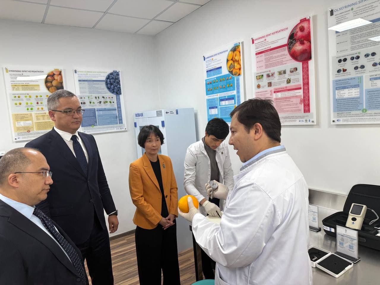 BMT Taraqqiyot Dasturi ko‘magida "Meva va sabzavotlar sifati standartlari bo‘yicha o‘quv laboratoriyasi" tashkil etildi