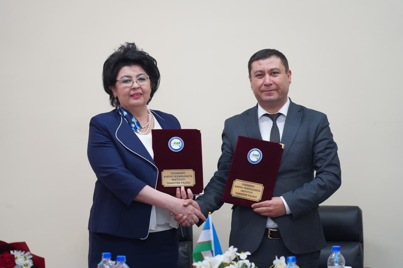 O‘zbekiston texnik jihatdan tartibga solish agentligi hamda Toshkent Kimyo texnologiyalari instituti Yangiyer filiali masʼullari o‘rtasida uchrashuv