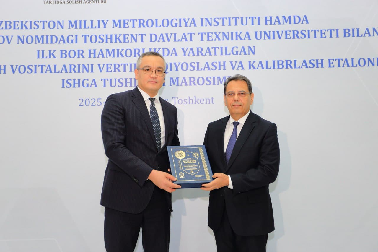 Oʻzbekistonda ilk bor yangi avlod milliy etaloni yaratildi