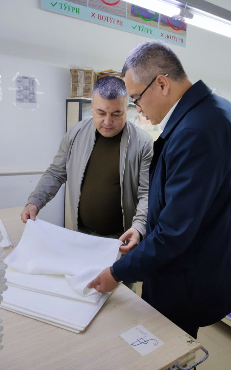 Samarqandda eksportbop mahsulot ishlab chiqaruvchi korxonalar faoliyati o‘rganildi